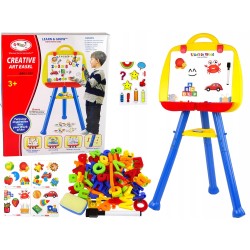 Tablica Magnetyczna Stojąca Pisak Magnes Niebieska