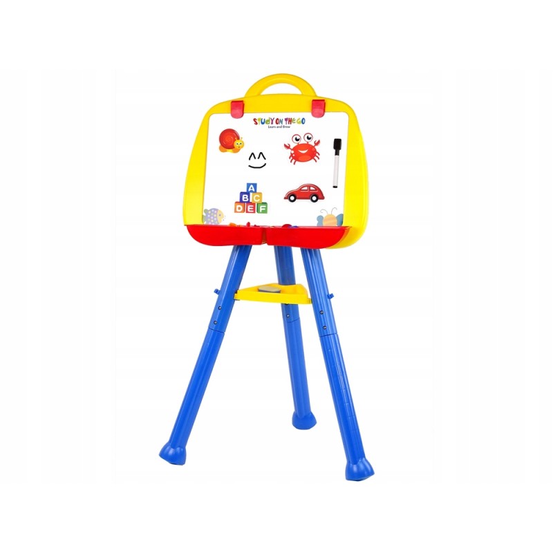 Tablica Magnetyczna Stojąca Pisak Magnes Niebieska