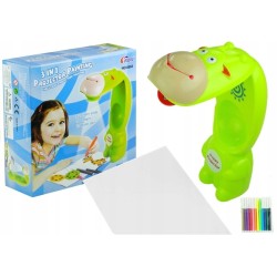Rzutnik Projektor Żyrafa + Zeszyt + Pisaki Wodne