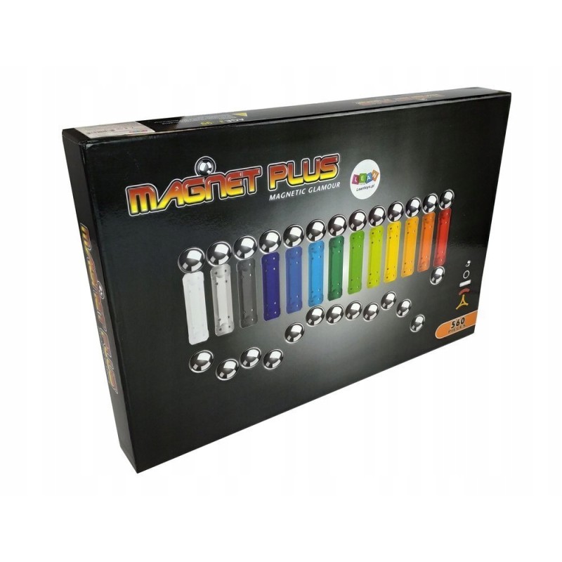 Zestaw Magnastix Klocki Magnetyczne 560 + Tablica