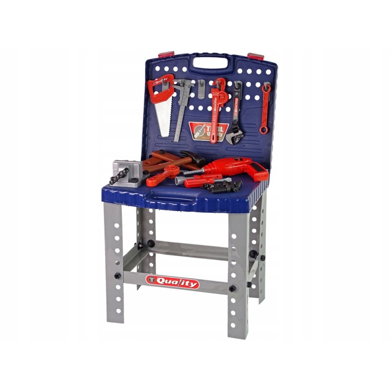Zestaw Narzędzi w Walizce Wiertarka Stolik Warsztat Akcesoria