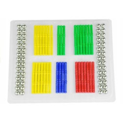 Duży Zestaw Klocków Magnetycznych Magnastix 188 El