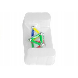 Klocki Magnetyczne Magnastix Patyczki Kulki Kolorowe 60el