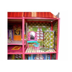 Domek dla Lalek Ogromna Willa z Meblami