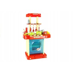 Duża Kuchnia 2w1 Światło Dźwięk Składana Walizka