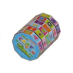Kostka Edukacyjna Walec Matematyczny Układanka