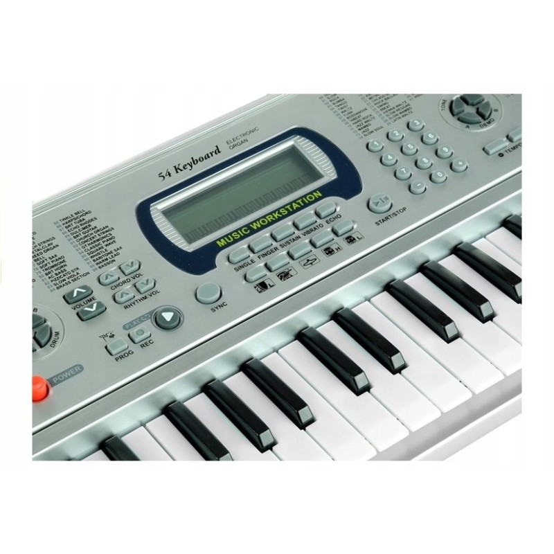 Keyboard MQ5407 Organy 54 Klawisze LCD Ładowarka