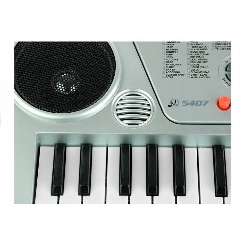 Keyboard MQ5407 Organy 54 Klawisze LCD Ładowarka