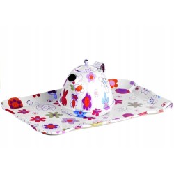 Piękny Metalowy Serwis Do Herbaty Zestaw Kuchenny