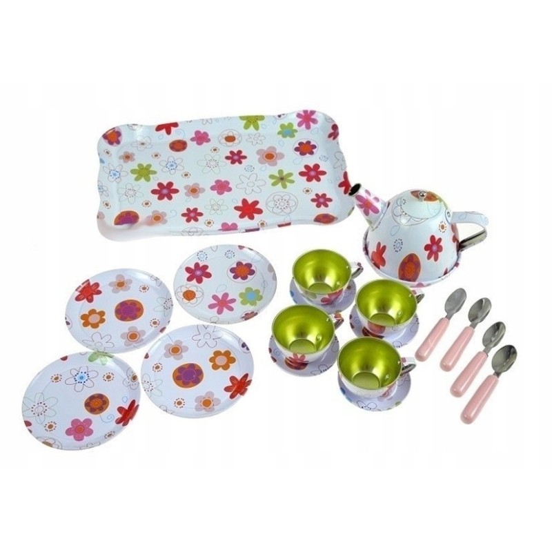 Piękny Metalowy Serwis Do Herbaty Zestaw Kuchenny