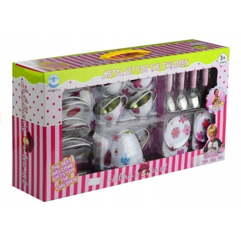 Piękny Metalowy Serwis Do Herbaty Zestaw Kuchenny