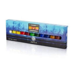 Farby tempera 12kol 20ml ASTRA