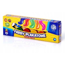 Farby plakatowe 12kol 20ml ASTRA p4