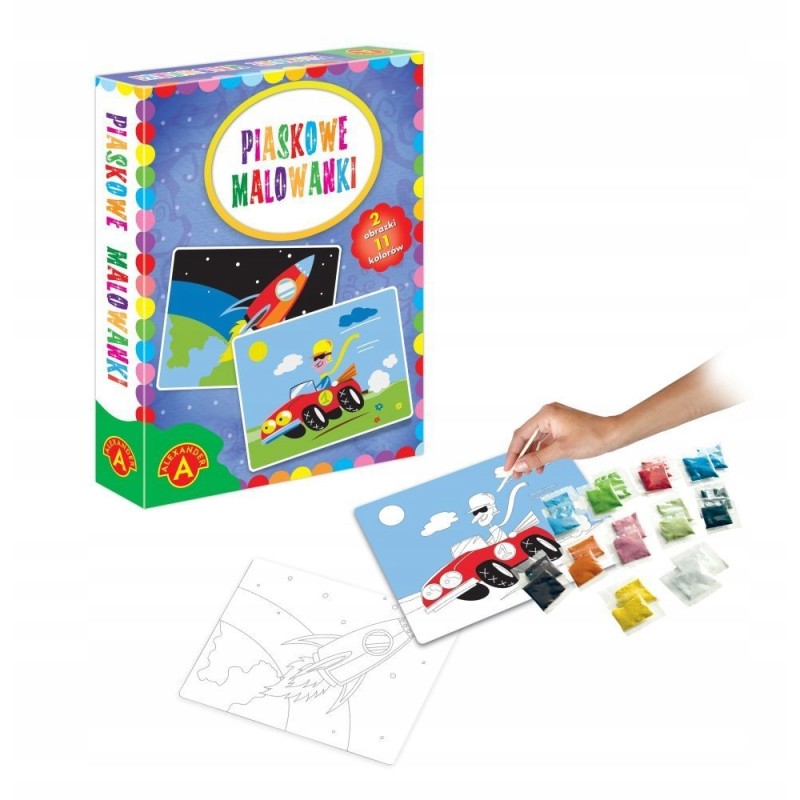 Piaskowe malowanki - auto i rakieta 2465 ALEXANDER p12