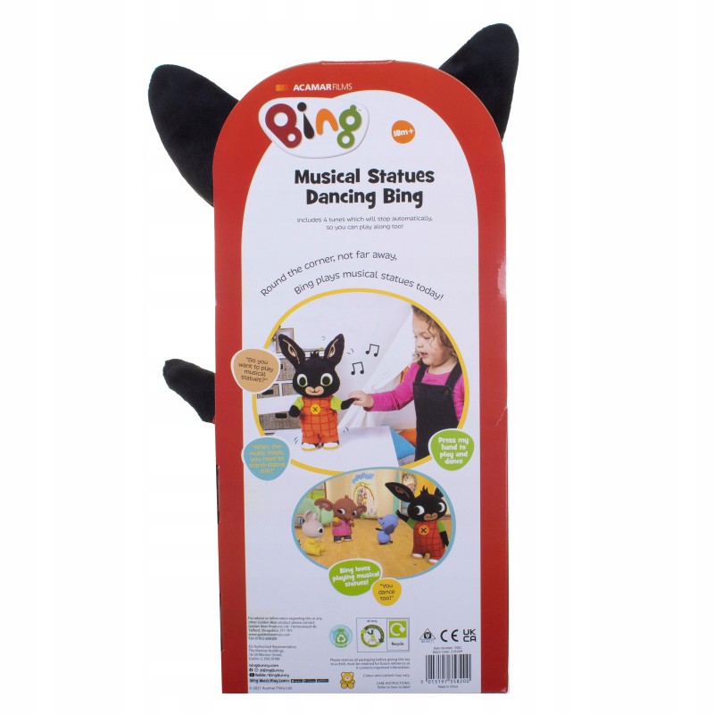 BING Roztańczony Króliczek Bing Interaktywna przytulanka, pluszak