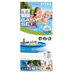 Basen rozporowy EASY SET 396x84cm (pompa filtrująca 220-240V) 28142NP INTEX