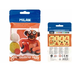 Modelina Air-Dry 100g pomarańczowa 9154132 MILAN