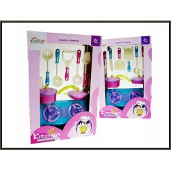 Zestaw z kuchnią 9 części w pudełku SM518-37 Cena za 1szt
