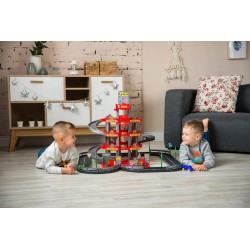 Wader-Polesie 44723 Parking 4 - poziomowy z drogą i samochodami