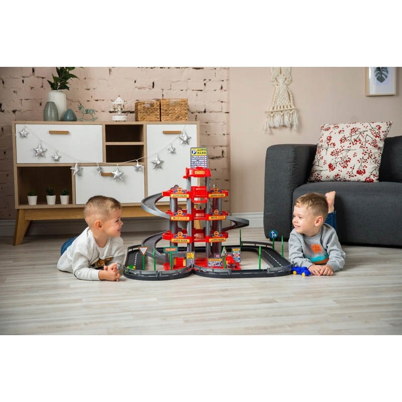 Wader-Polesie 44723 Parking 4 - poziomowy z drogą i samochodami