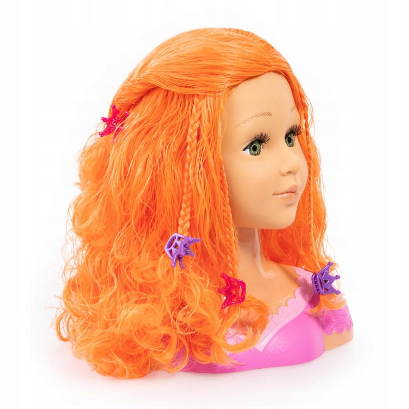 PROMO Bayer Głowa do czesania stylizacji Charlene Super Model + kosmetyki 9