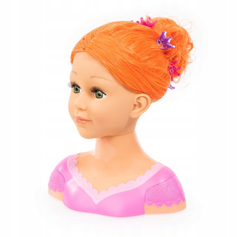 PROMO Bayer Głowa do czesania stylizacji Charlene Super Model + kosmetyki 9