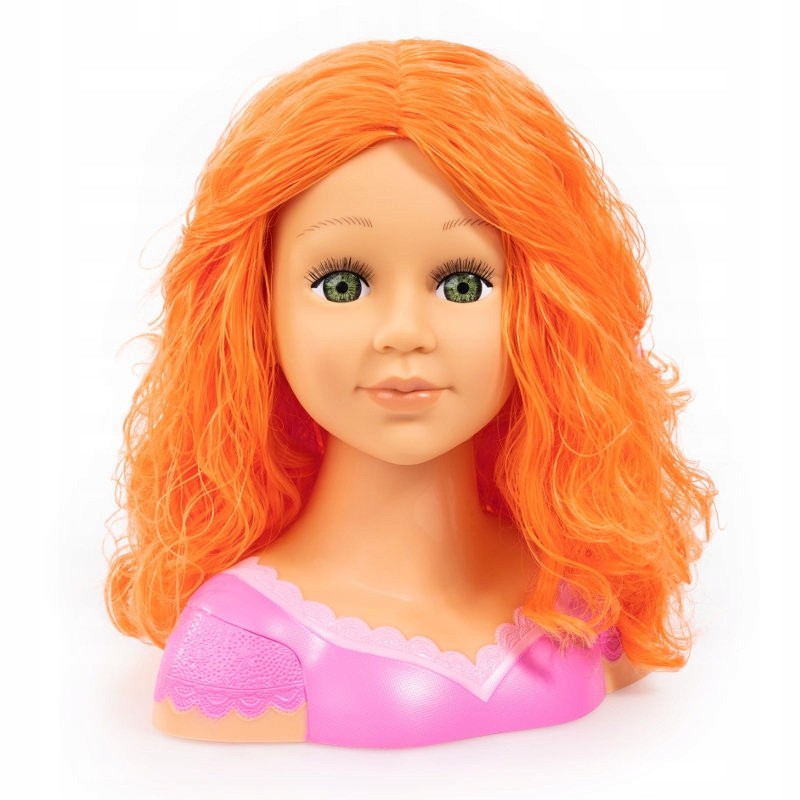 PROMO Bayer Głowa do czesania stylizacji Charlene Super Model + kosmetyki 9
