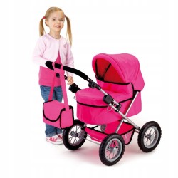 PROMO Bayer Wózek głęboki dla lalki różowy Trendy 13029AA