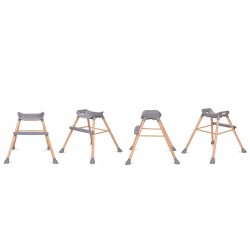 Krzesełko do karmienia EATAN WOOD szare KIDWELL