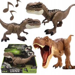 INTERAKTYWNY DINOZAUR FIGURKA CHODZI RUSZA SIĘ RYCZY ŚWIECĄCE OCZY LED