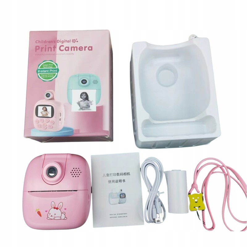 APARAT DLA DZIECI FOTOGRAFICZNY DO DRUKOWANIA KAMERA FOTOBUDKA KAMERA USB