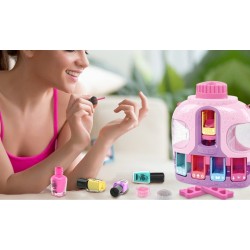 DUŻY ZESTAW KOSMETYKÓW LAKIERÓW DO PAZNOKCI MAKEUP MASZYNKA NAKLEJKI BROKAT