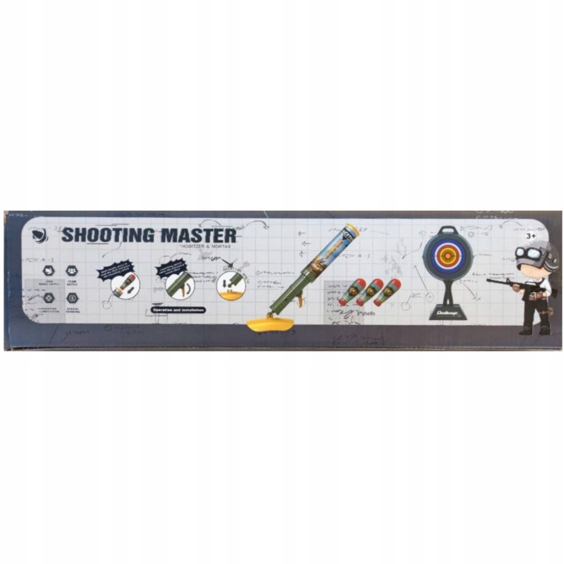 ZESTAW WYRZUTNIA TARCZA GRANATY STRZELANIE DO CELU