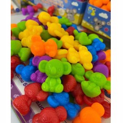 ZESTAW DO NAUKI LICZENIA I KOLORÓW GRA MONTESSORI