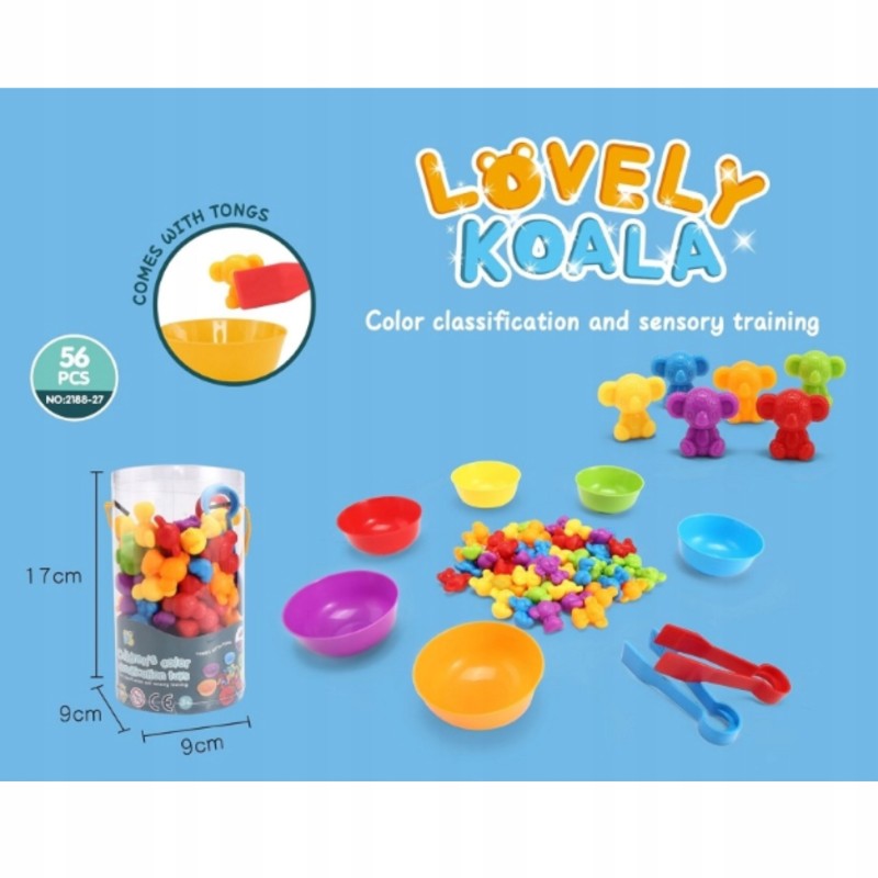 ZESTAW DO NAUKI LICZENIA I KOLORÓW GRA MONTESSORI