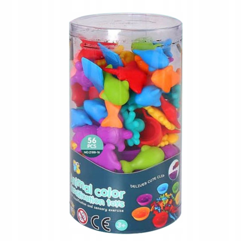 ZESTAW DO NAUKI LICZENIA I KOLORÓW GRA MONTESSORI