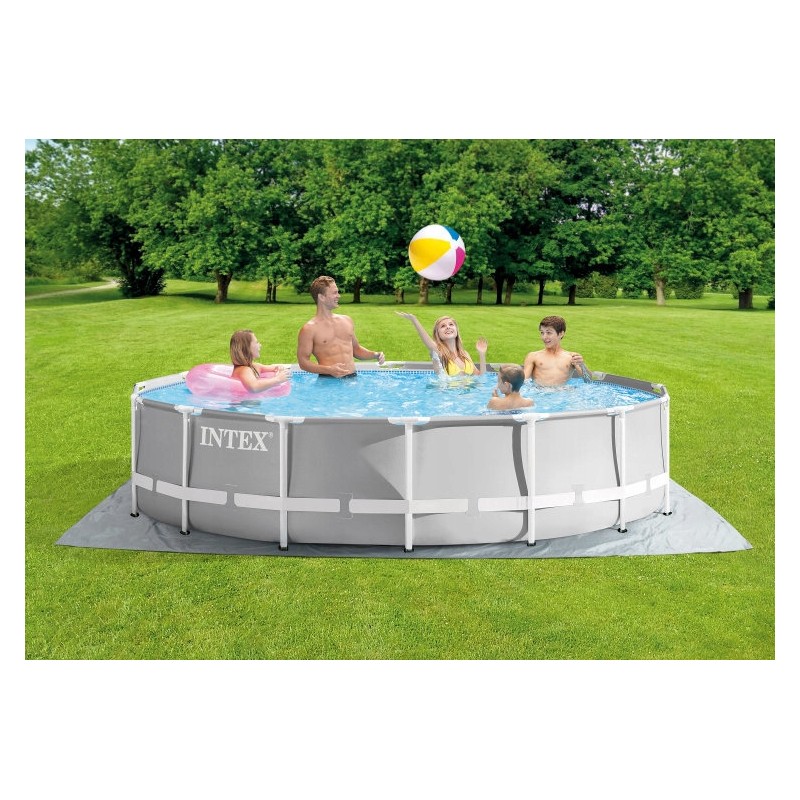 Basen stelażowy Prism Frame 427cmx107cm z pompką 12V 26720GN INTEX