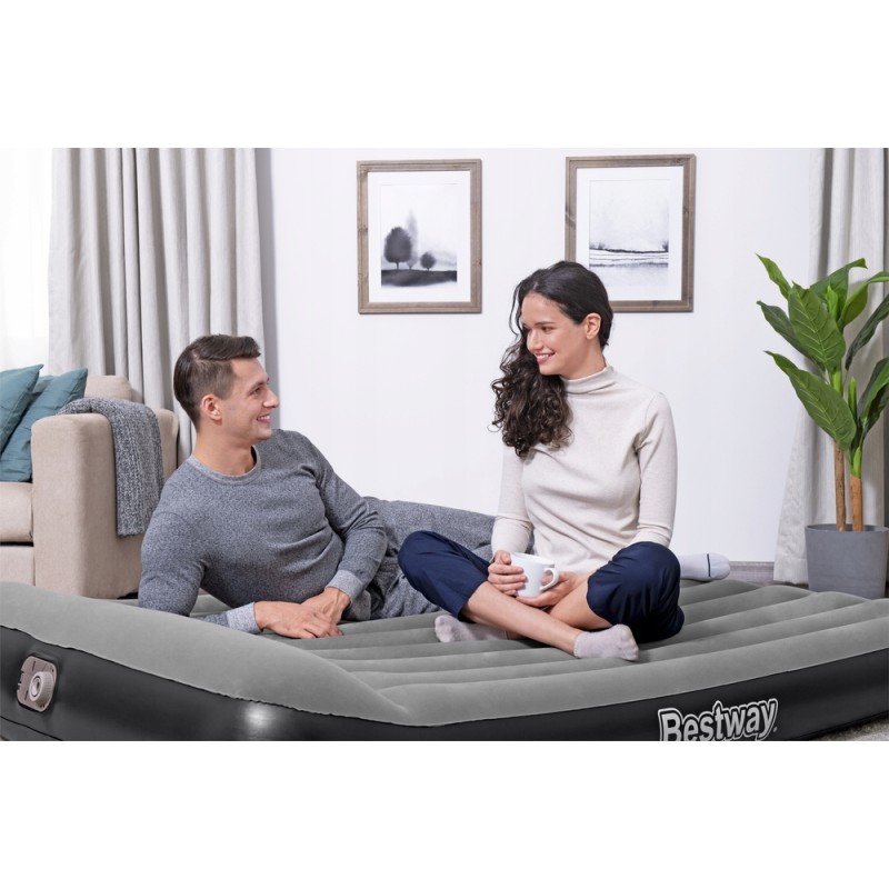 Dmuchany Materac 203 x 152 x 30 cm Bestway 67464 Szary