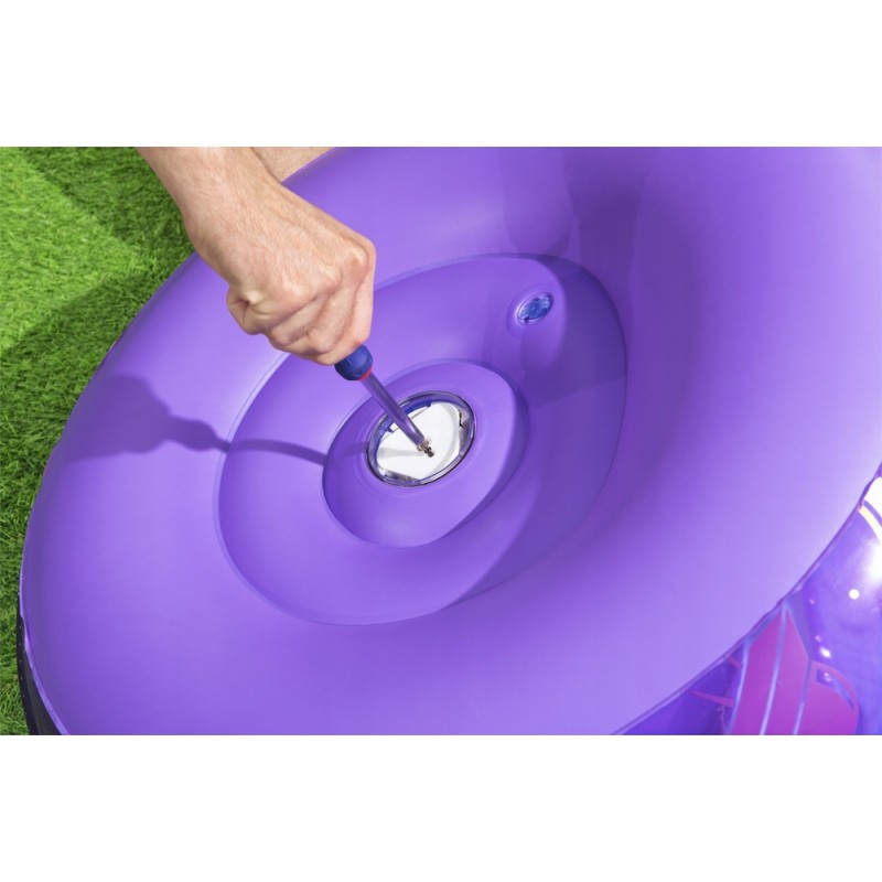 Dmuchany Fotel Kosmos LED 72 x 72 x 64 Bestway 75122 Fioletowy