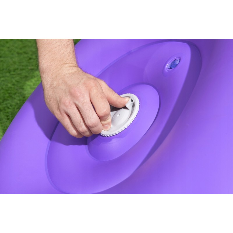 Dmuchany Fotel Kosmos LED 72 x 72 x 64 Bestway 75122 Fioletowy