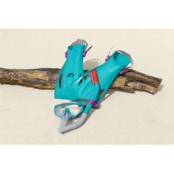 Zestaw Do Nurkowania Maska, Rurka, Płetwy Niebieski Bestway 25020