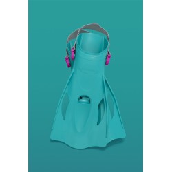 Zestaw Do Nurkowania Maska, Rurka, Płetwy Niebieski Bestway 25020