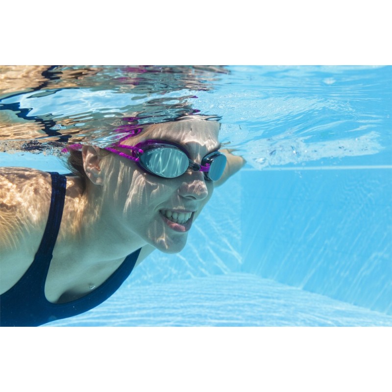 Okulary Do Pływania Lustrzane Różowe Bestway 21066