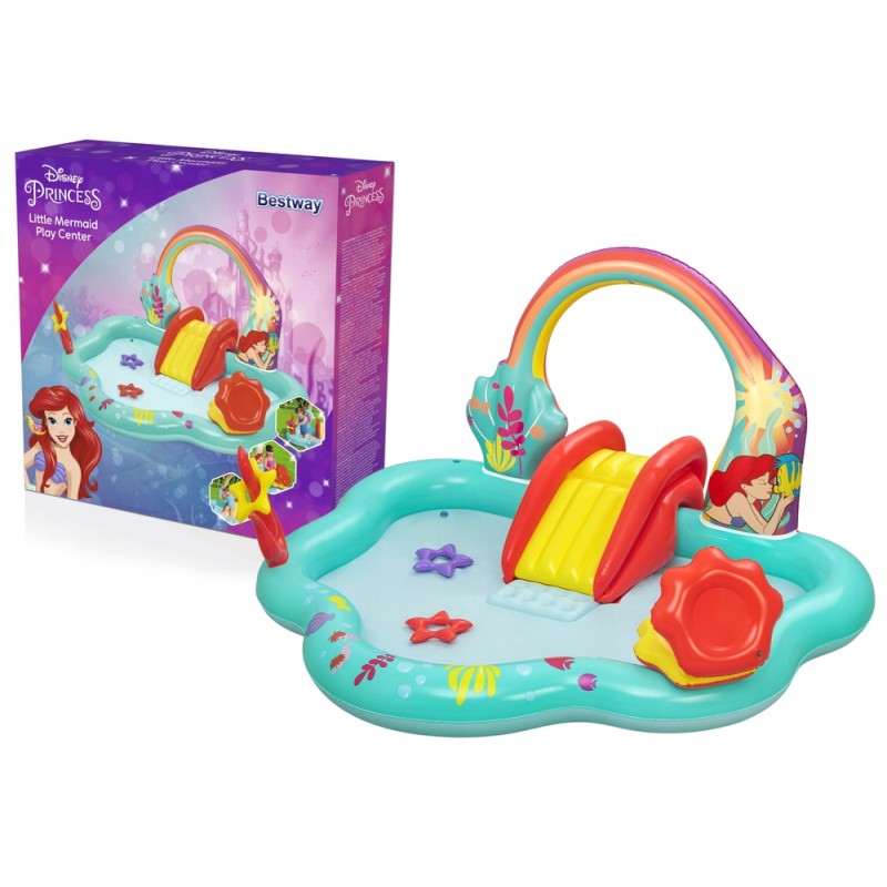 Dmuchany Plac Zabaw Mała Syrenka 221 x 193 x 117 cm Bestway 91097